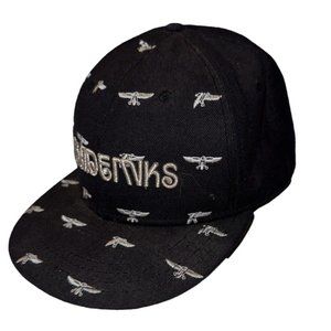 Vintage Akademiks Y2k Fitted Hat Embroidered 7 7/8 Black Cap Official Jeanius